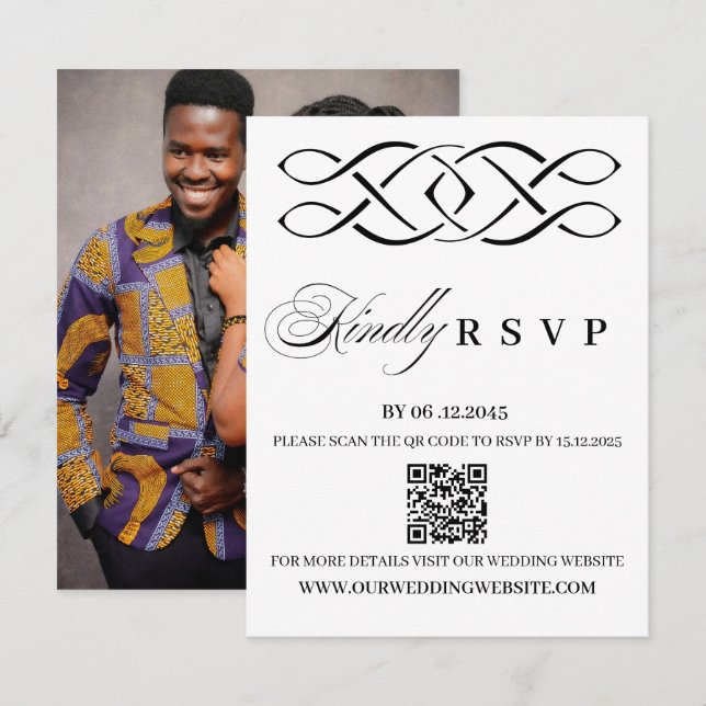 Celtic Knot Wedding RSVP Card (Front/Back)