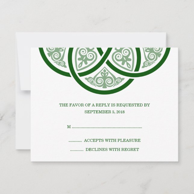 Celtic Knot Wedding RSVP Cards (Front)