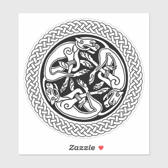 Celtic Knot with Hounds (Sheet)