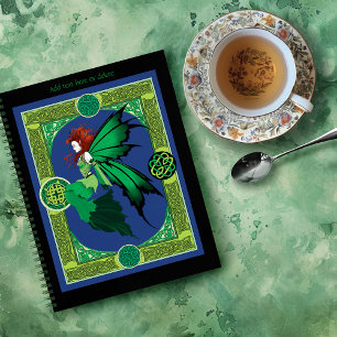 Celtic Knot Work Green Fairy Notebook