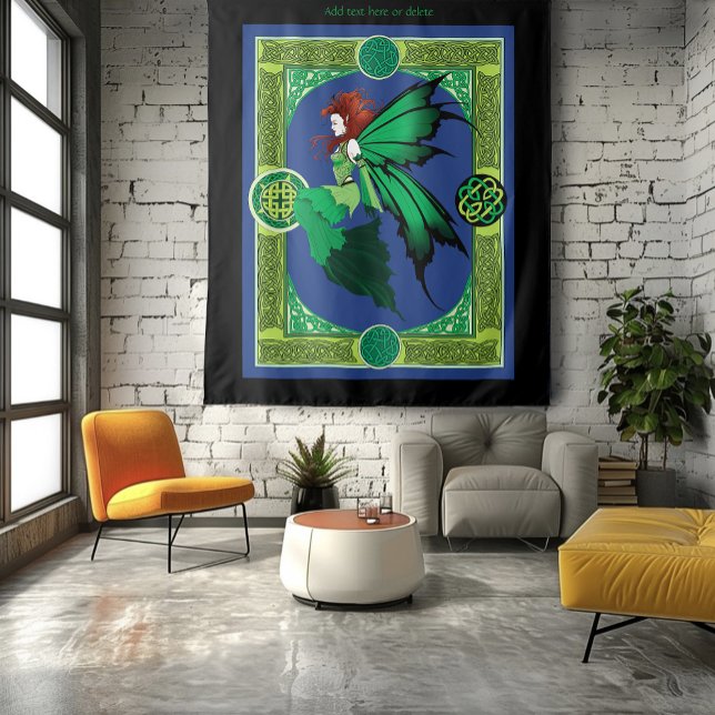 Celtic Knot Work Green Fairy Tapestry (Creator Uploaded)