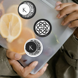 Celtic Knot Work Moon Circle Monogram