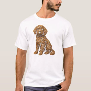 Celtic Knot Woven Goldendoodle Dog Art T-Shirt