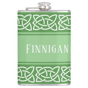 Celtic Knots Band Custom  Hip Flask