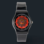 CELTIC KNOTS FLOWER AND RED RUBY GEM STONES WATCH<br><div class="desc">Elegant and unique design , pink gem stones with celtic knots. Very accurated nurbs modelling and rendering in 3D  by Bulgan Lumini .Part from series Hyper Talismans</div>