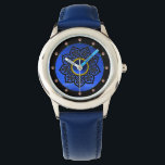 CELTIC KNOTS FLOWER BLUE SAPPHIRE GEM STONES WATCH<br><div class="desc">Elegant and unique design , pink gem stones with celtic knots. Very accurated nurbs modelling and rendering in 3D  by Bulgan Lumini .Part from series Hyper Talismans</div>