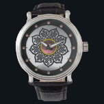 CELTIC KNOTS FLOWER,WHITE PINK AMETHYST GEM STONES WATCH<br><div class="desc">Elegant and unique design of gem stone with celtic knots. Very accurated nurbs modeling and rendering in 3D  by Bulgan Lumini .Part from series Hyper Talismans</div>