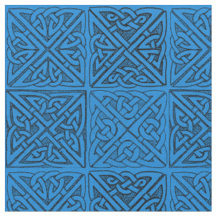 Celtic Knots in Blue Fabric