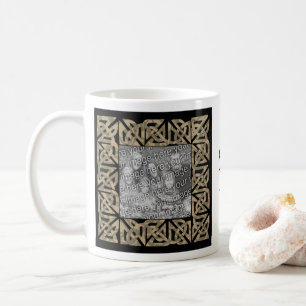 Celtic Knots Sepia Personalised Photo Coffee Mug