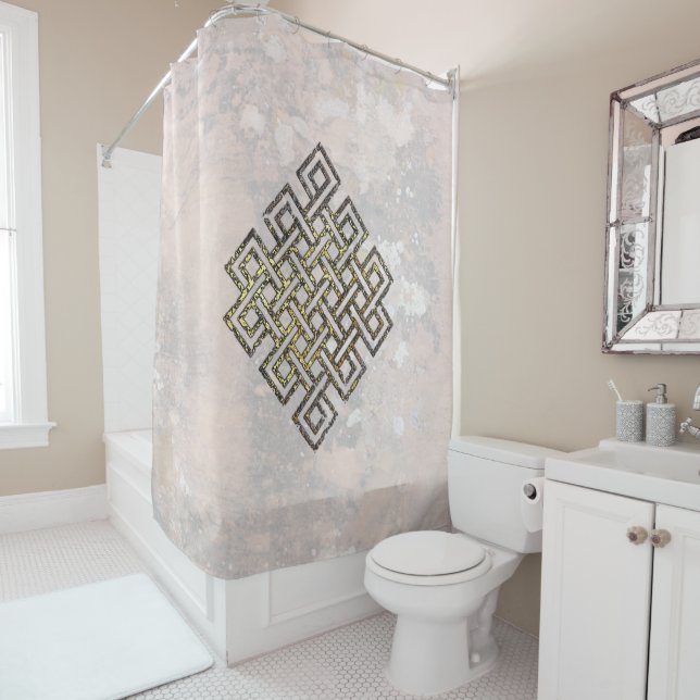 Celtic Knots Shower Curtain (In Situ)