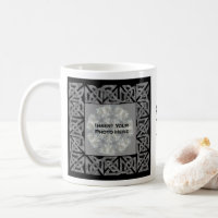 Celtic Knots Silver Design Personalised Photo