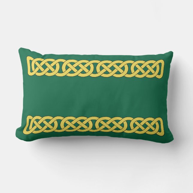 Celtic Knotwork Band Lumbar Cushion (Front)