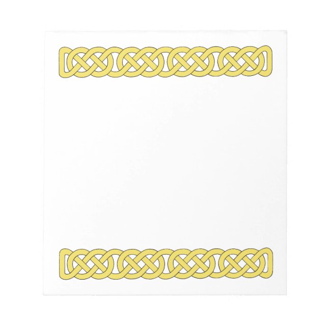 Celtic Knotwork Band Notepad (Front)
