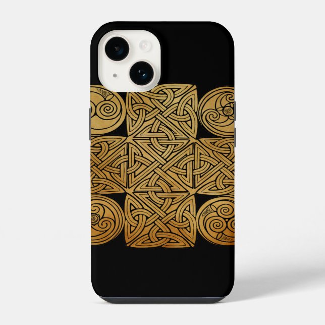 Celtic Knotwork Cross iPhone Case (Back)