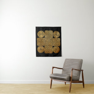 Celtic Knotwork Cross Tapestry