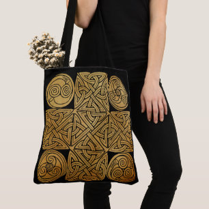 Celtic Knotwork Cross Tote Bag