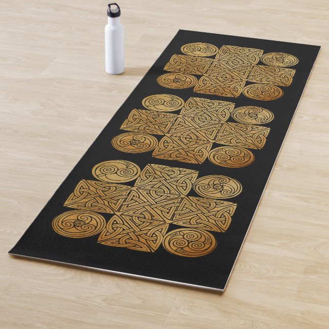 Celtic Knotwork Cross Yoga Mat (In Situ)