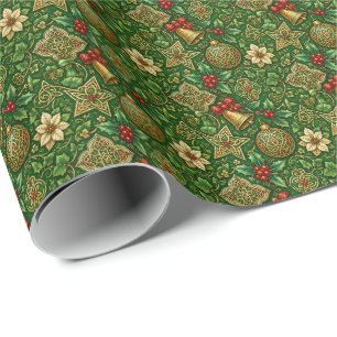 Celtic Knotwork Irish Christmas Wrapping Paper