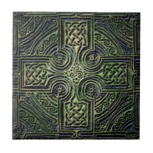 Celtic knotwork St. Patrick's Day Tile