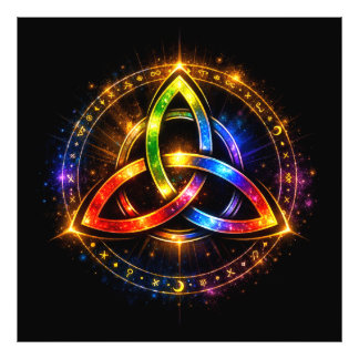 Celtic Knotwork Triquetra Photo Print