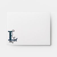 Celtic Letter L envelope