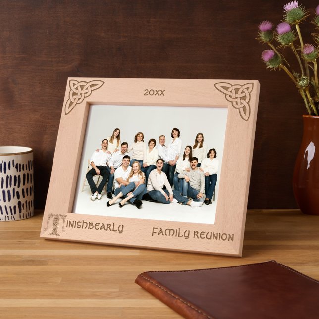 Celtic Letter T Custom Name Etched Frames (Creator Uploaded)