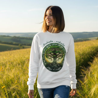 Celtic Life Tree, Inhala - Exhala Sweatshirt