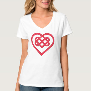 Celtic Love Knot in Red T-Shirt
