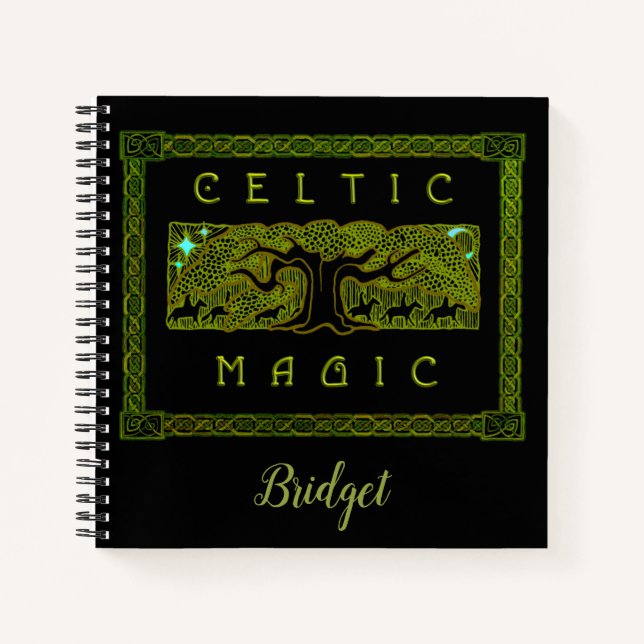 Celtic Magic - The Great Tree Spiral Notebook (Front)