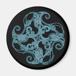 Celtic Magnets Zoomorphic Crane Design #1