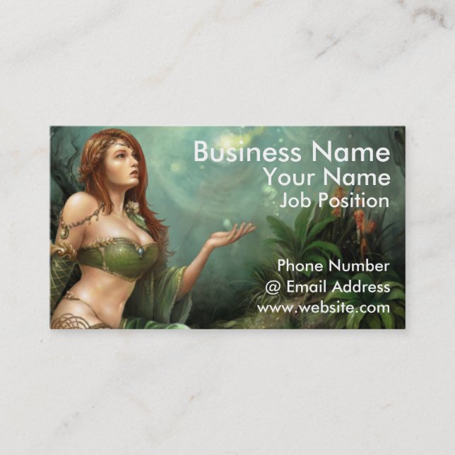 Celtic Maiden, Business Card (Front)
