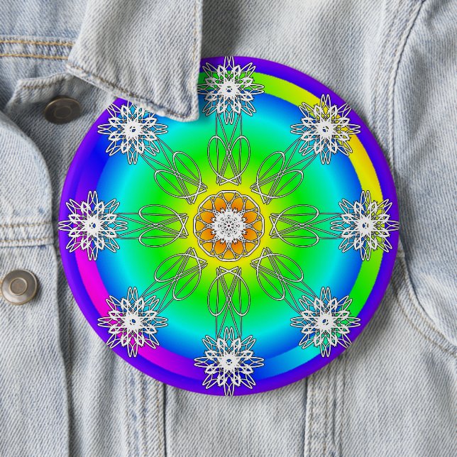Celtic Mandala 6 Cm Round Badge (In Situ)