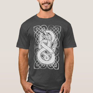 Celtic mediaeval dragon snake gift  T-Shirt