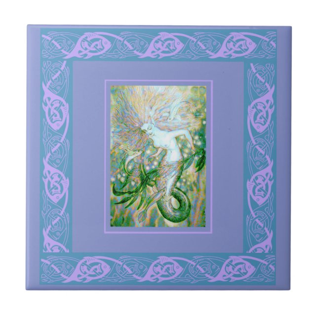 Celtic Mermaid Tile (Front)