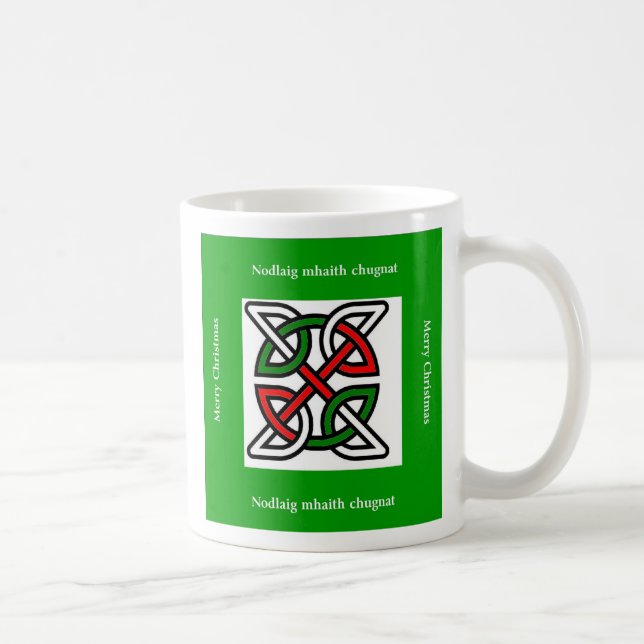 Celtic Merry Christmas Mug (Right)