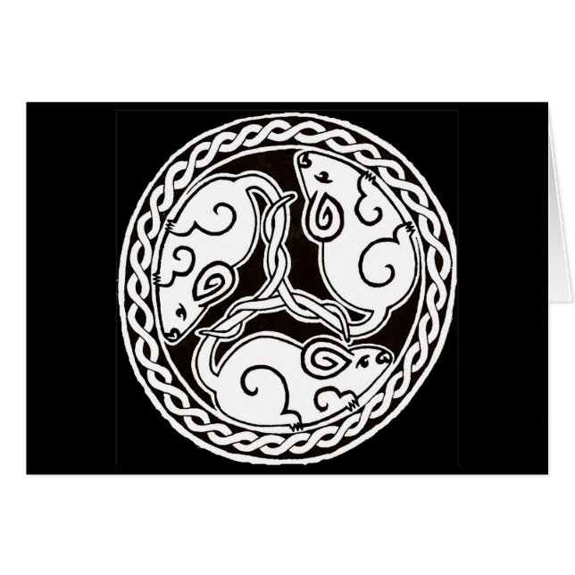 Celtic Mice card 2 (Front Horizontal)