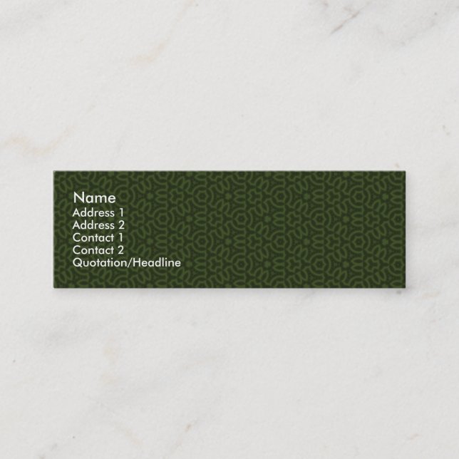 Celtic | mini business card (Front)