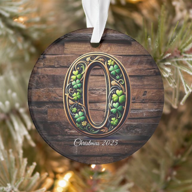 Celtic monogram letter ornament (Tree)