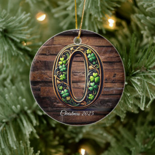 Celtic monogram letter ornament