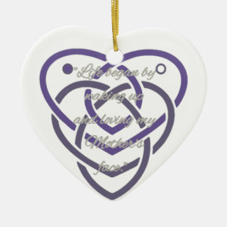 Celtic Motherhood Knot Ceramic Tree Decoration