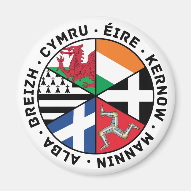 Celtic Nations Flags Magnet (Front)