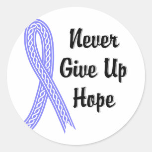 Celtic Never Give Up Hope Addison's Disease Classic Round Sticker
