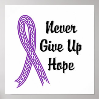 Celtic Never Give Up Hope Epilepsy Poster