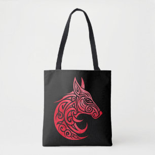 Celtic Nordic Fox Tote Bag