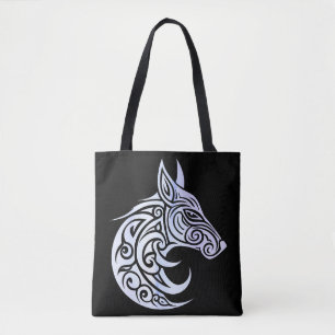 Celtic Nordic Winter Fox Tote Bag