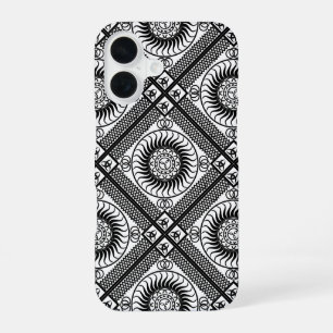 Celtic ornament diagonal iPhone 16 case