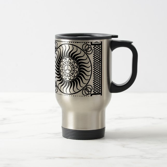 Celtic ornament Single Travel Mug (Right)