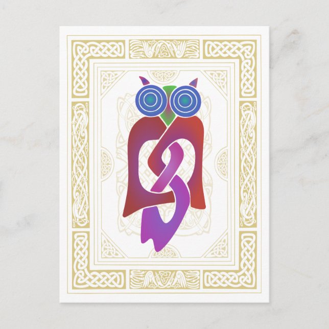 Celtic Owl II Postcard (Front)