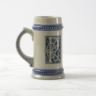 Celtic P Monogram Beer Stein