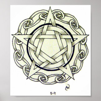 Celtic Pentacle Poster